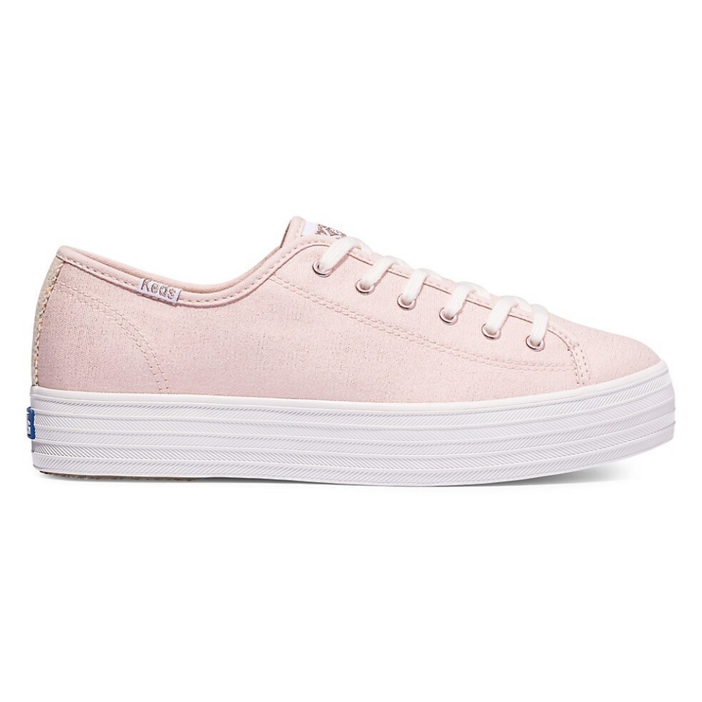 🌼 NWT Keds rose gold canvas platform sneakers